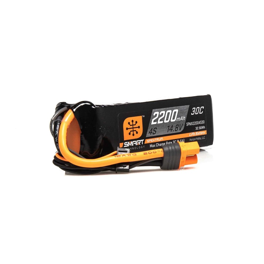 Batteries * | Flash Sale Spektrum 14.8V 2200Mah 4S 30C Smart Lipo Battery: Ic3