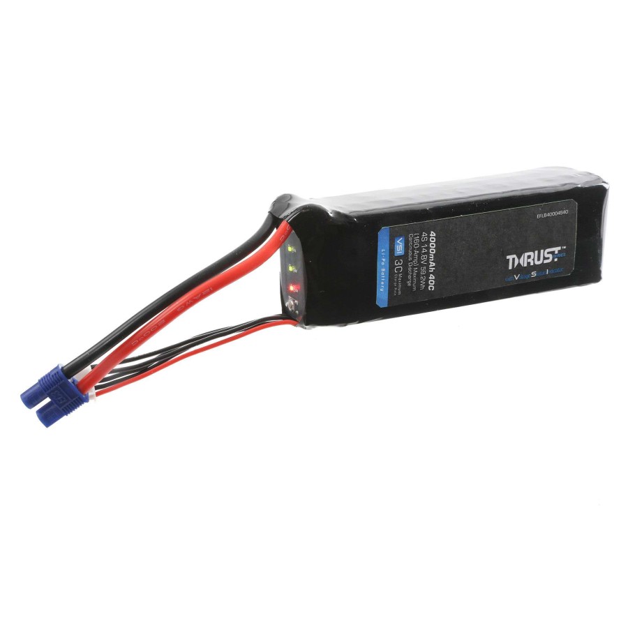 Batteries * | Wholesale E-Flite 14.8V 4000Mah 4S 40C Thrust Vsi Lipo Battery: Ec3