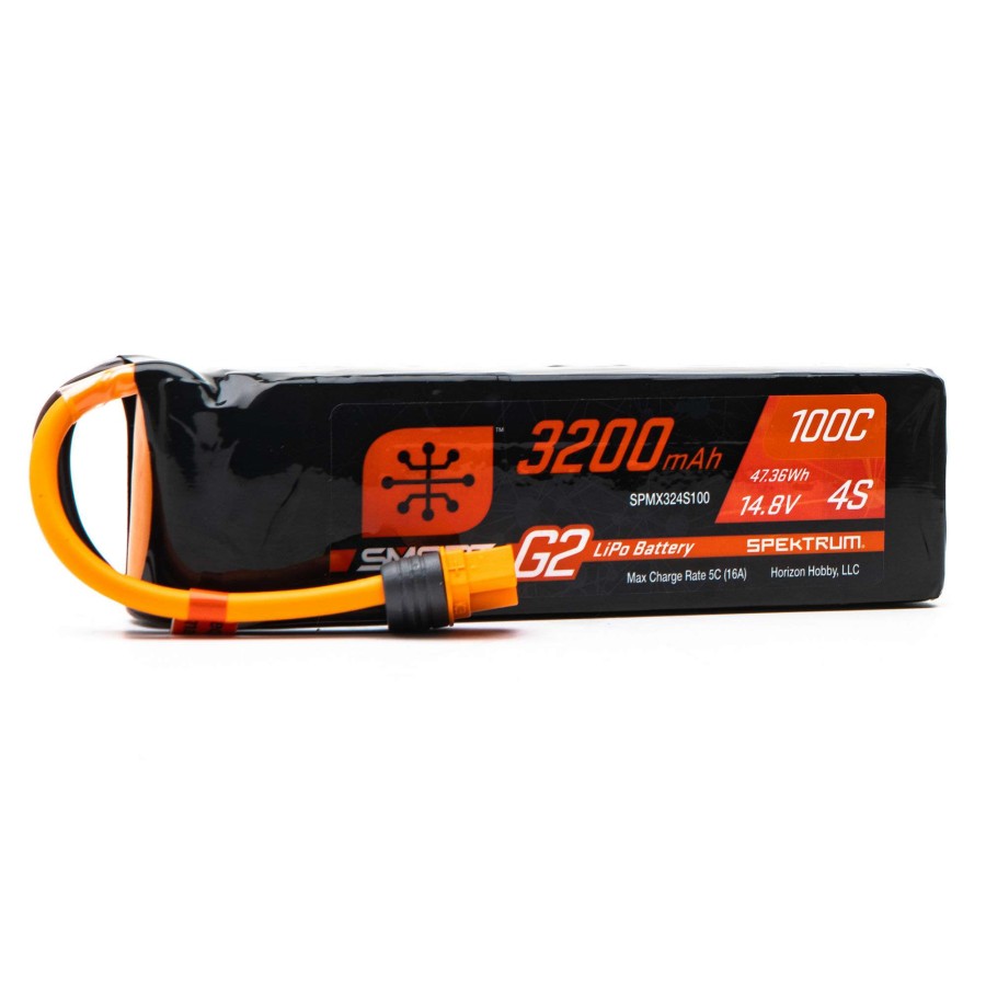 Batteries * | Cheapest Spektrum 14.8V 3200Mah 4S 100C Smart G2 Lipo Battery: Ic3