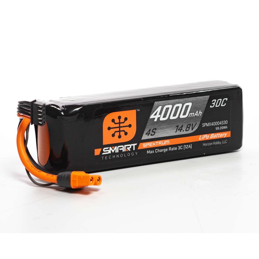 Batteries * | Cheap Spektrum 14.8V 4000Mah 4S 30C Smart Lipo Battery: Ic3