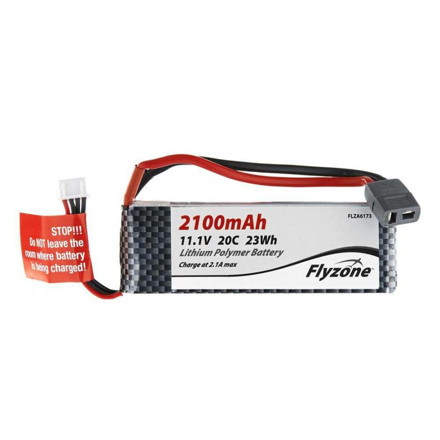 Batteries * | Cheap Flyzone 11.1V 2100Mah 3S 20C Lipo Battery: T-Plug