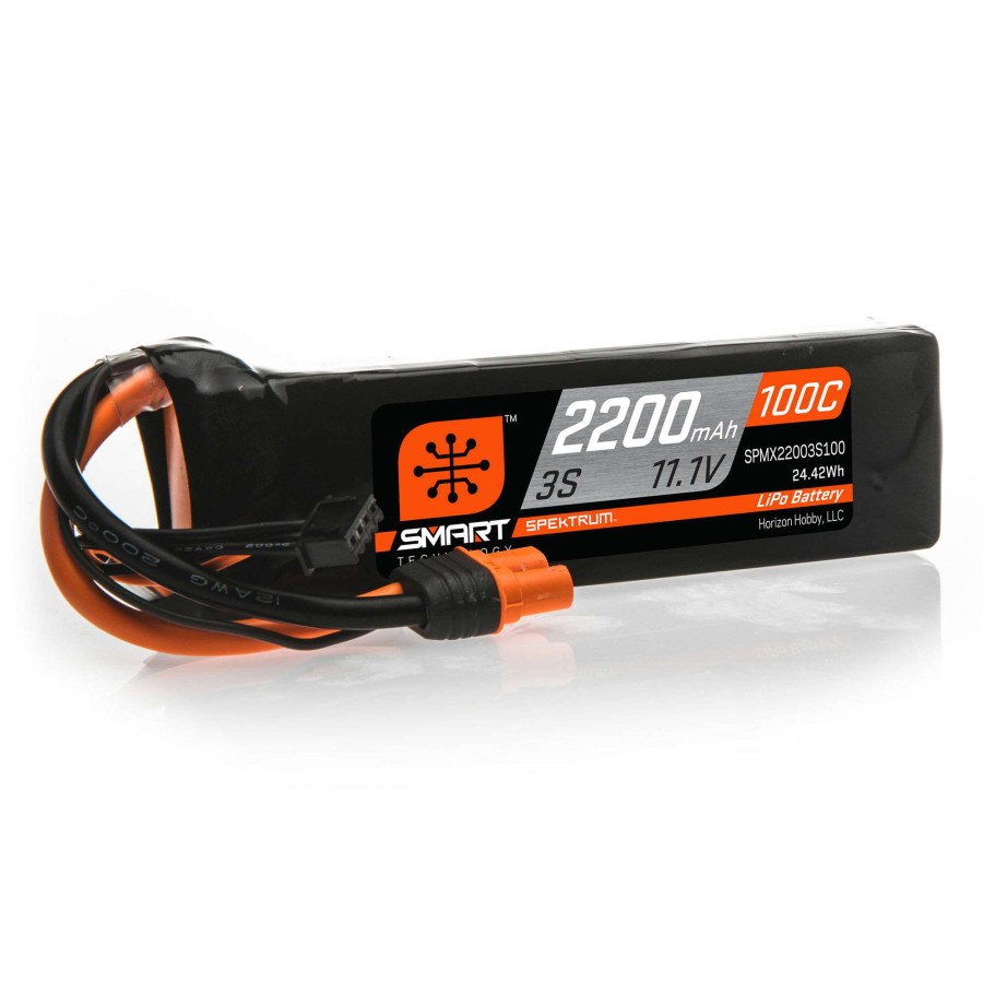 Batteries * | Outlet Spektrum 11.1V 2200Mah 3S 100C Smart Lipo Battery: Ic3