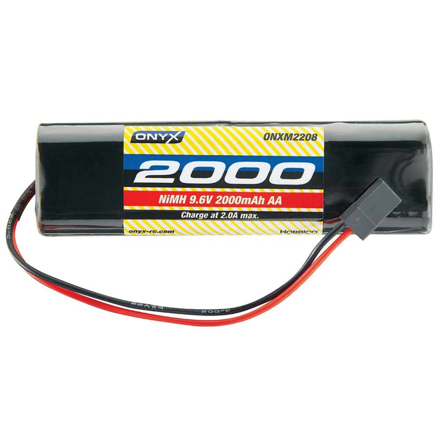 Batteries * | Deals Onyx 9.6V 2000Mah Aa Nimh Square Transmitter Battery: Universal Receiver